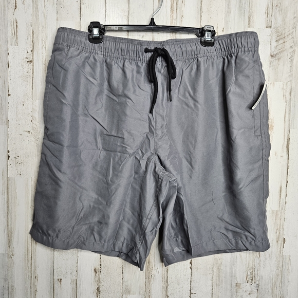 Amazon Essentials Men's Gray Swim Trunks Swim Shorts NWT Size XL - Picture 7 of 8